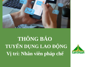 Thông báo tuyển dụng nhân sự pháp chế