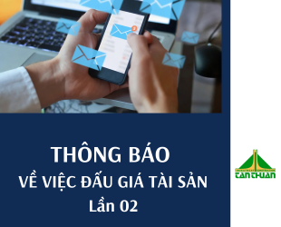 Thông báo về việc đấu giá tài sản