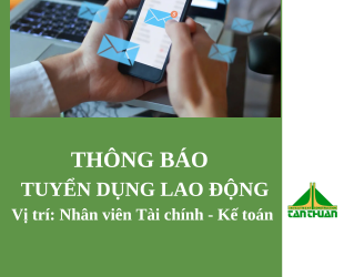 Thông báo về việc tuyển dụng lao động