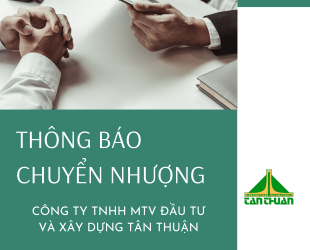 Thông báo về việc gia hạn thời gian tham gia chào giá chuyển nhượng nền nhà thuộc dự án KDC Đường số 10, huyện Bến Lức, tỉnh Long An